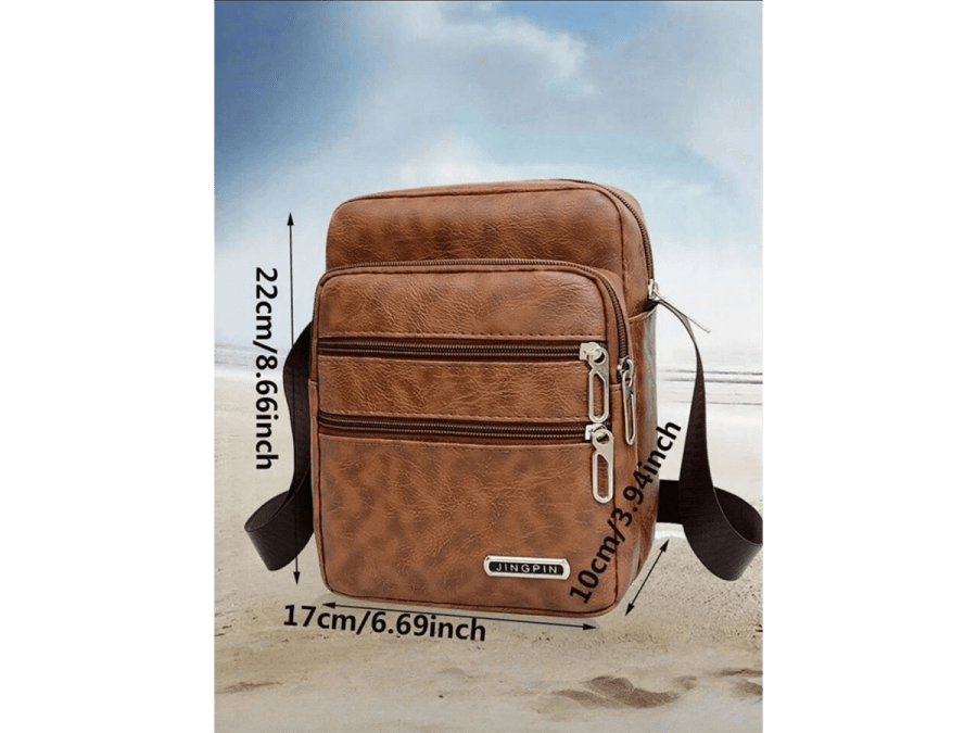 Bags 31- Men's Bag, Casual Shoulder Bag, Men's Bag, Casual Cross-Body Bag, PU Leather Bag, Business Bag Small Bag For Men Retro Bag Body Bag
$10