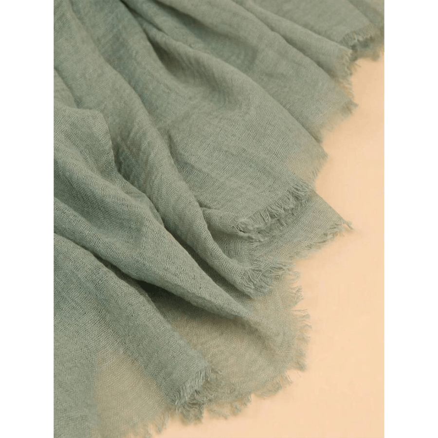 Scarves 31- Women Abaya Accessories Plain Color Pleated Basic Classic Solid Chiffon Headscarf Scarf Wrap Soft Hijab,Women Veil $8