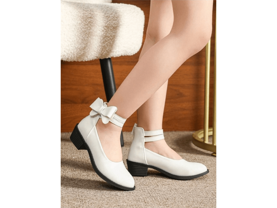 Shoes 41- Attention: Children's High Heel Shoes For Girls, White Kids Heels, Teenage High Heeled Princess Shoes
$19