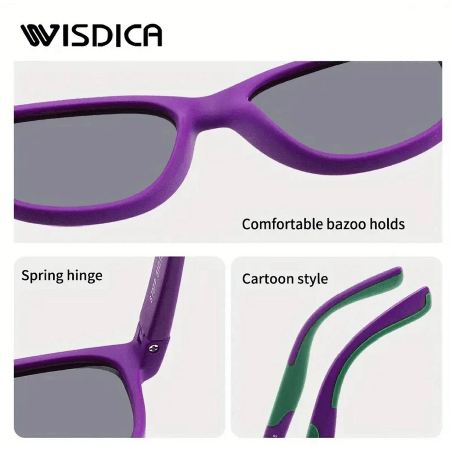 Sunglasses 41- WISDICA 1 Pair Y2K Youngsters Fashion Glasses, Unisex Square Frame with Secondary Injection Design Temples, TAC Lenses, TPEE Frame, Suitable for Youngsters's Summer,,, Casual Decorative Eyewear, Holiday Gift Choice
$20