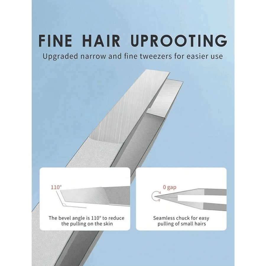 Beauty tools 221- Professional Hair Removal Tweezers, 1pc Stainless Steel Tweezers - Especially Suitable For Removing Facial Hair, Ingrown Hair And Splinters 1pc Stainless Steel Eyebrow Tweezer - Professional Hair Removal Tweezer - Perfect For Facial Hair And Ingrown Hair Removal
$3