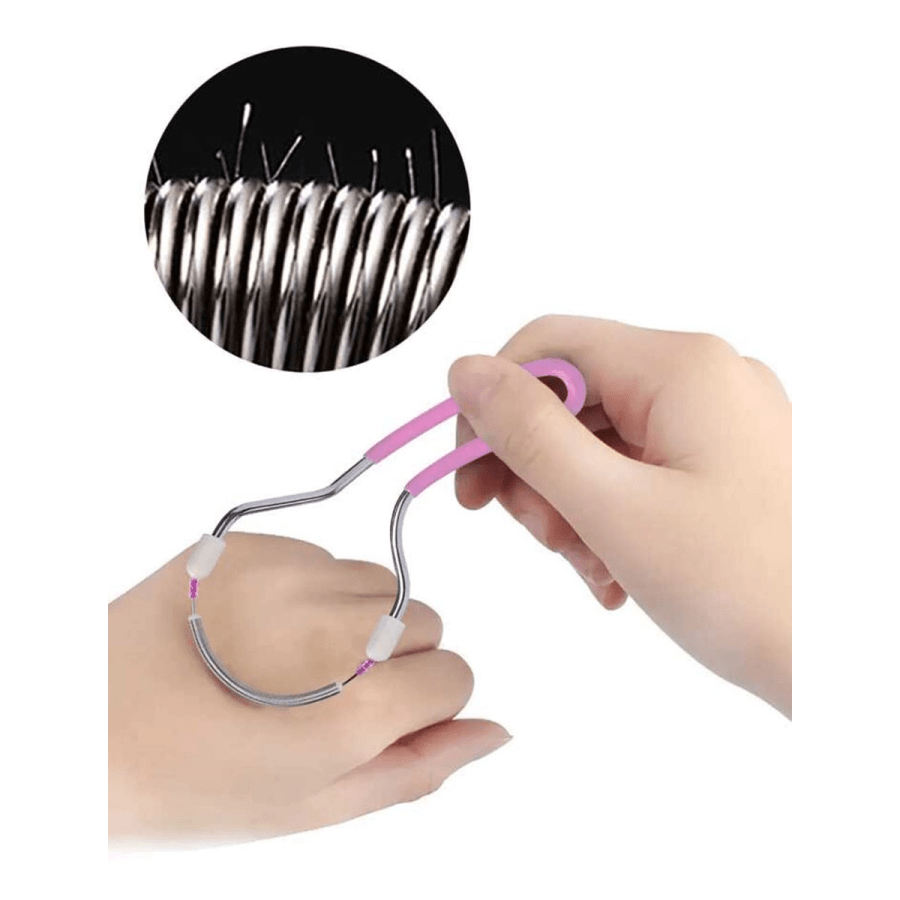 Beauty tools 231- 1pc 110mm Pink Facial Hair Removal Tool - Effectively Remove Excess Hair On Upper Lip, Chin, Face And Neck With Gentle And Effective Spring Technology, Hair Products And Accessories For Barber Salon Beauty Travel Essentials
$3