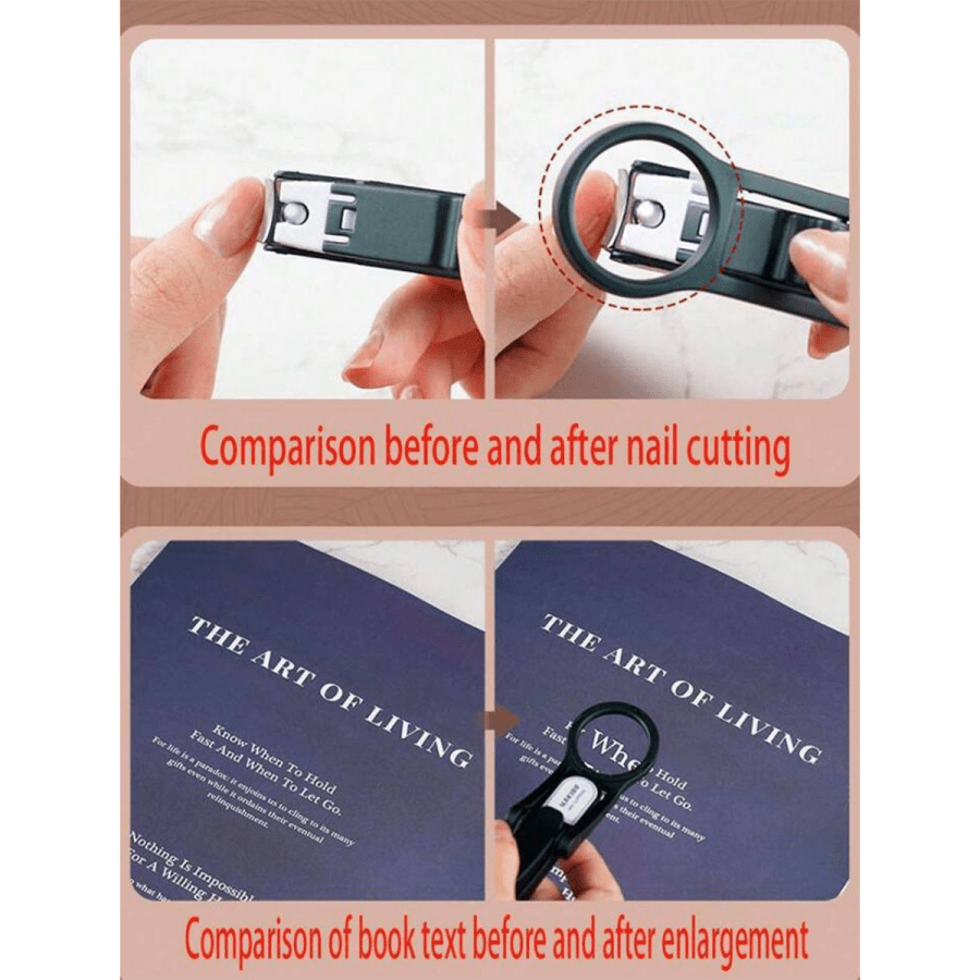 Beauty tools 241- 1pc Magnifying Glass Nail Clipper Elderly Multifunctional Open Jaw Clipper Nail Cutter Splash-Proof Nail Clipper,Bag,Organizer,Storage
$6