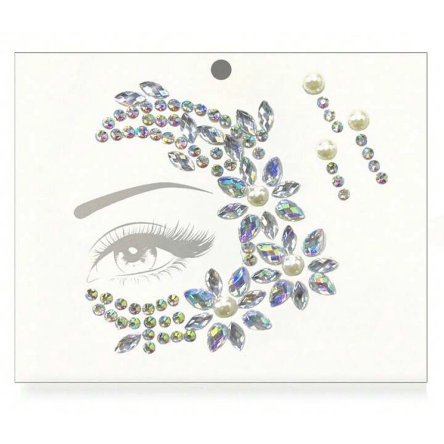 Beauty Other 221- 1pc Rhinestone Studded Eye Makeup Sticker, Shiny Faux Rhinestone 3D Face Jewel Sticker, Suitable For All Seasons, Music Festival, Cosplay, Party, Photography, Daily Accessory (ABS Resin) Halloween
$4