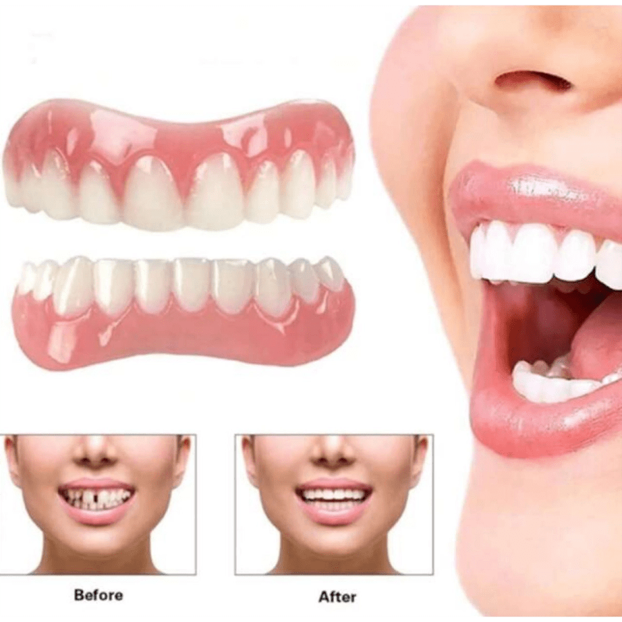 Beauty Other 241- 4pcs/Set Soft Adjustable Reusable Fake Teeth Whitening Dental Mouth Orthodontic Braces, Comfortable Fit For Men & Women, Great Gift
$6