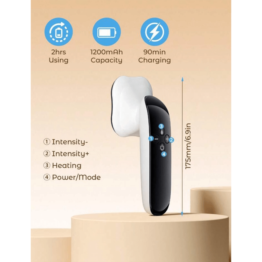 Body care 241- Teckwe Upgraded Cordless Massager Heads Body Sculpting Machine 4 Heads Pro Max Version Cellulite Massager, 4 IN 1 Stretch Marks Remover Body Beauty Machine For Belly Thigh Hip Leg, White
$35