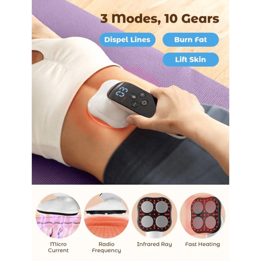 Body care 241- Teckwe Upgraded Cordless Massager Heads Body Sculpting Machine 4 Heads Pro Max Version Cellulite Massager, 4 IN 1 Stretch Marks Remover Body Beauty Machine For Belly Thigh Hip Leg, White
$35