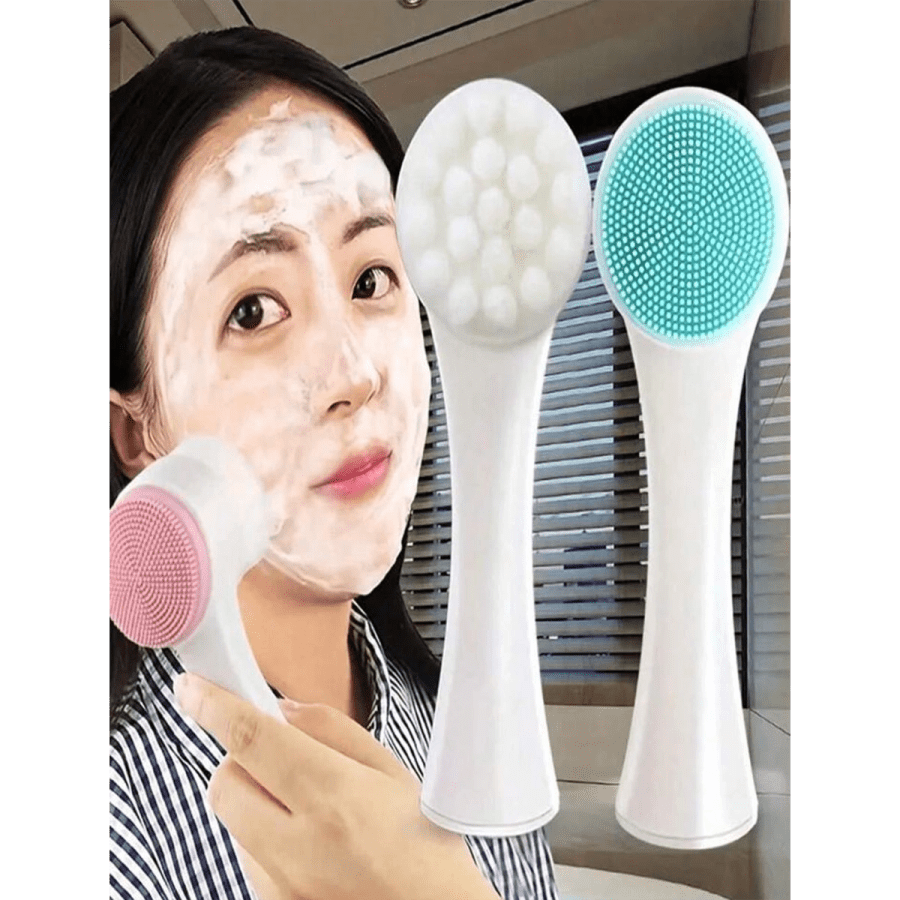 Personal hygiene 211- 2-In-1 Silicone Cleansing Brush - Gentle Exfoliation And Massage, Soft Double-Sided Bristles For All Skin Types, A Gift For Your Girlfriend Face Clean,Facial Brush,Bag,Organizer,Storage
$8
