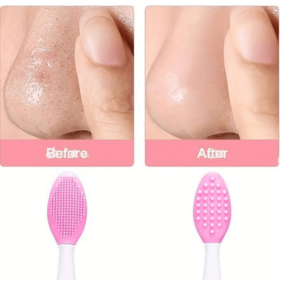 Personal hygiene 221- Silicone Nose Brush Clean To Black Head Brush Double Sided Soft Exfoliating Brush DIY Facial Skin Care Cleaning Rough Massage Tool For Men And Women Home Face Clean,Facial Brush,Bag,Organizer,Storage
$3