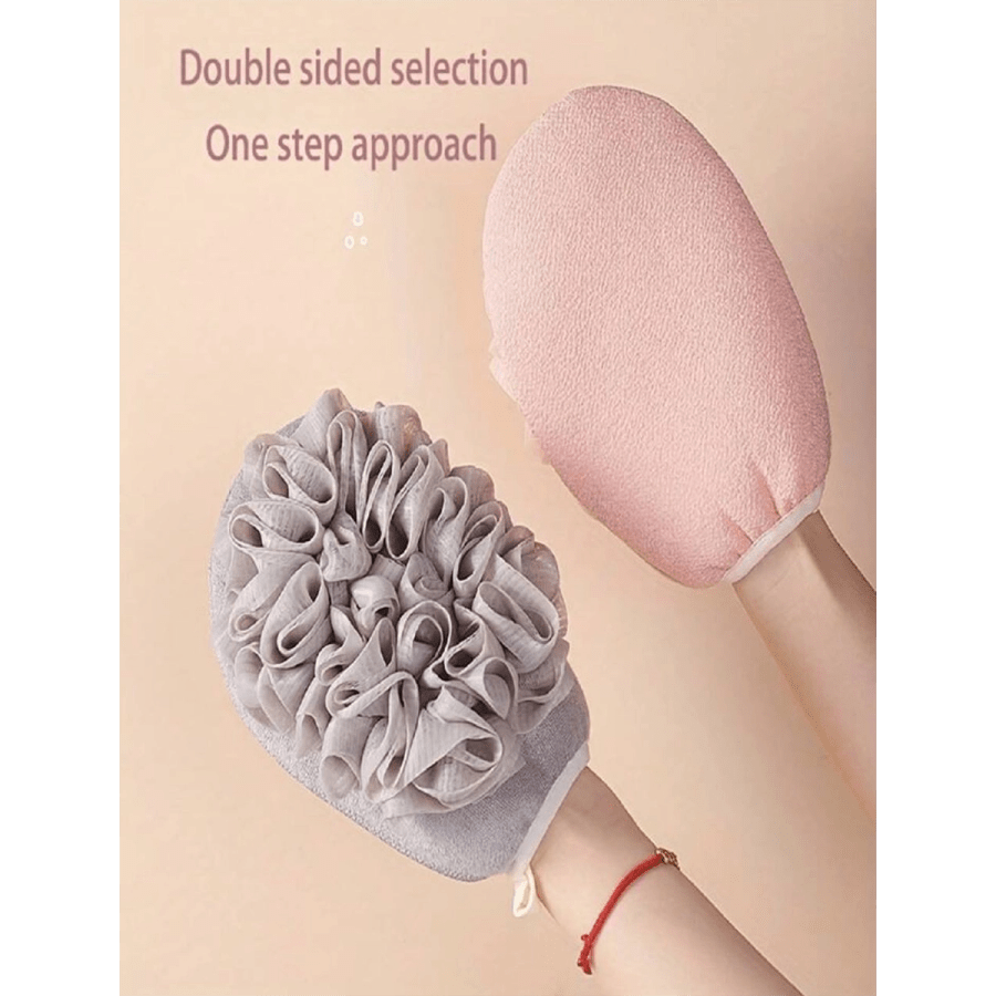 Personal hygiene 231- 2 In 1 Soft Exfoliating Bath Sock With Shower Loofah - Gentle Skin Care, Double Sided For Body Scrub And Mass
$5
