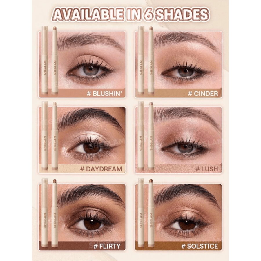 Makeup 211- SHEGLAM Creamsicle Eyeshadow Stick-Lush Graduation Birthday Holiday Summer Fall Autumn Y2K Fancy Fashion Women Makeup Cosmetic Party Beach Travel Camping Outdoors School Campus Trip Festivals Decor Gift Present Rose Girl Cosplay Best Color Charm Vibe
$6