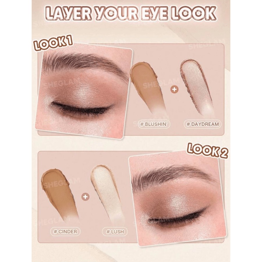 Makeup 211- SHEGLAM Creamsicle Eyeshadow Stick-Lush Graduation Birthday Holiday Summer Fall Autumn Y2K Fancy Fashion Women Makeup Cosmetic Party Beach Travel Camping Outdoors School Campus Trip Festivals Decor Gift Present Rose Girl Cosplay Best Color Charm Vibe
$6